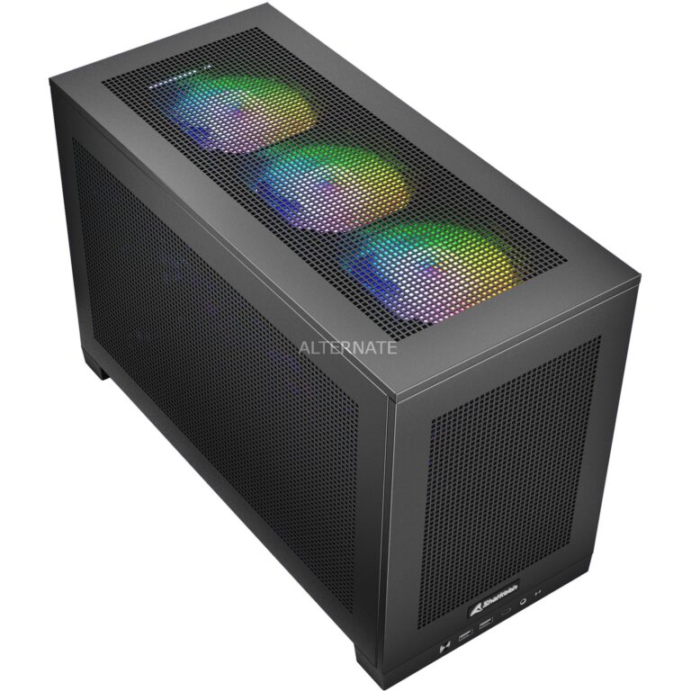 Sharkoon REBEL C20 ITX RGB, Tower-Gehäuse technikbar