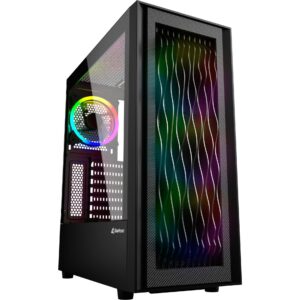 Sharkoon RGB WAVE, Tower-Gehäuse technikbar