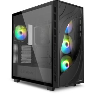 Sharkoon Rebel C80G RGB , Tower-Gehäuse technikbar