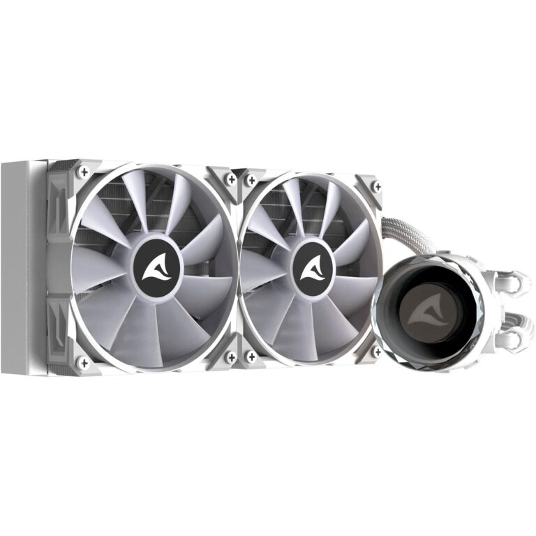 Sharkoon S80 RGB White AIO 240mm, Wasserkühlung technikbar