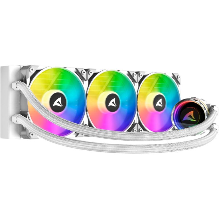 Sharkoon S90 RGB White AIO 360mm, Wasserkühlung technikbar