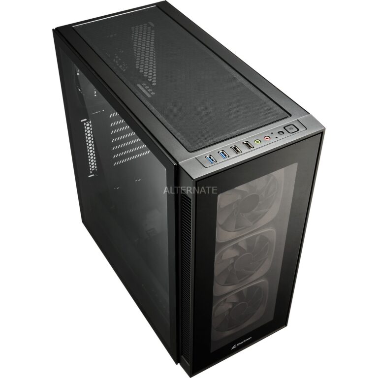 Sharkoon TG6 RGB, Tower-Gehäuse technikbar