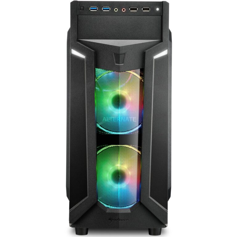 Sharkoon VG6-W RGB, Tower-Gehäuse technikbar