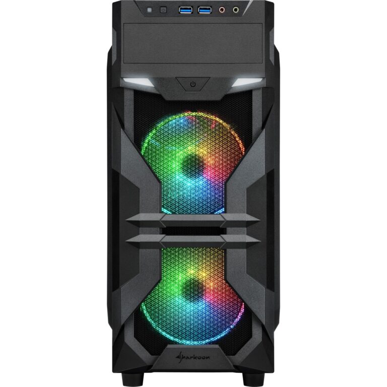 Sharkoon VG7-W RGB, Tower-Gehäuse technikbar