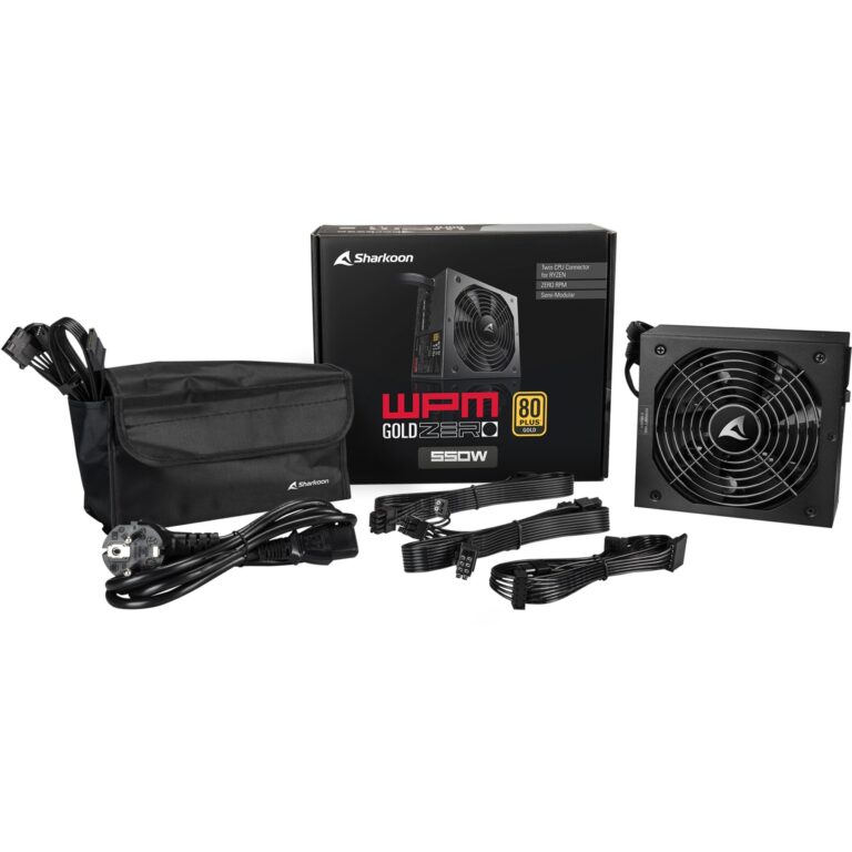 Sharkoon WPM Gold ZERO 550W, PC-Netzteil technikbar