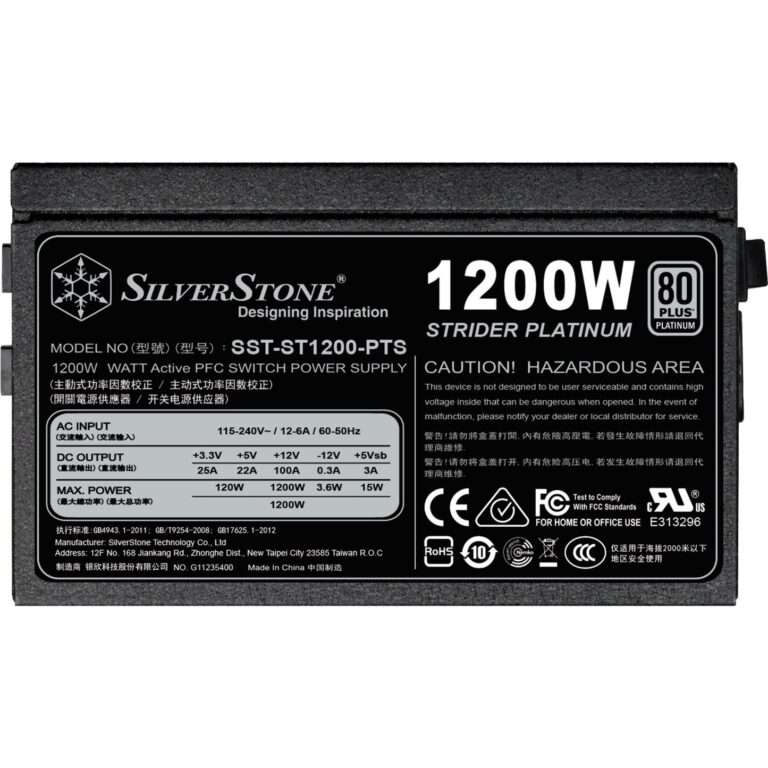Silverstone SST-ST1200-PTS 1200W, PC-Netzteil - 30340 technikbar