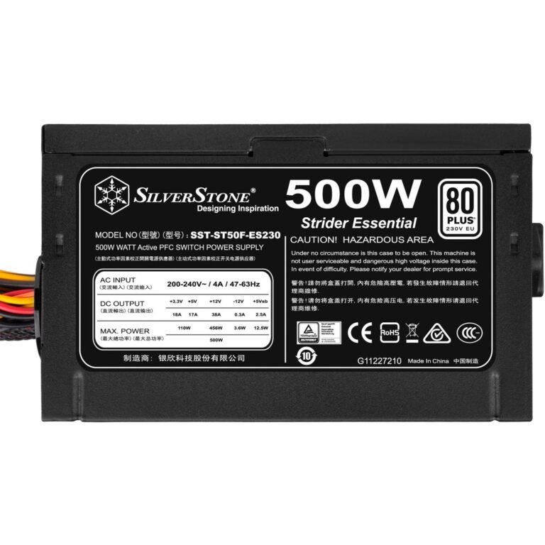 Silverstone SST-ST50F-ES230 v2.0 500W, PC-Netzteil technikbar