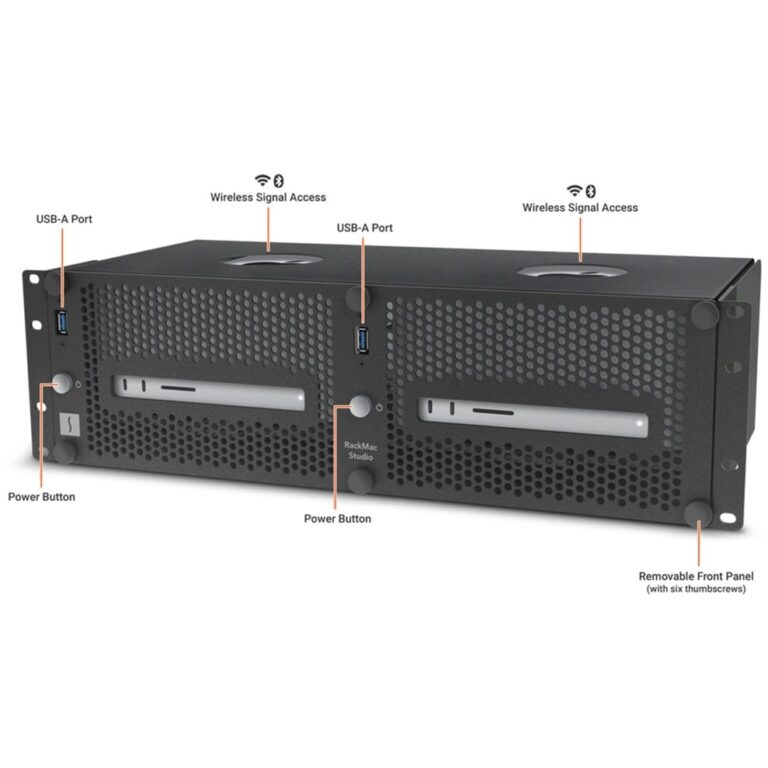 Sonnet RackMac Studio, Gehäuse - RACK-STD-2X technikbar