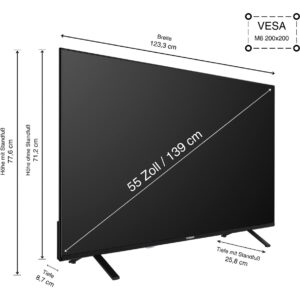 Telefunken QU55TO750S, QLED-Fernseher technikbar