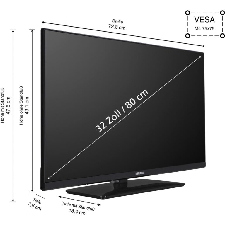 Telefunken XF32AN750M, LED-Fernseher technikbar
