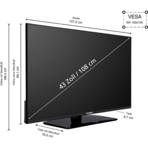 Telefunken XF43AN750M, LED-Fernseher technikbar