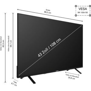 Telefunken XU43TO750S, LED-Fernseher technikbar