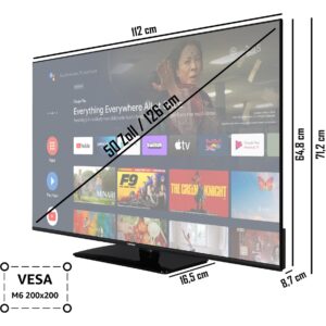 Telefunken XU50AN754M, LED-Fernseher technikbar