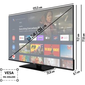 Telefunken XU55AN754M, LED-Fernseher technikbar