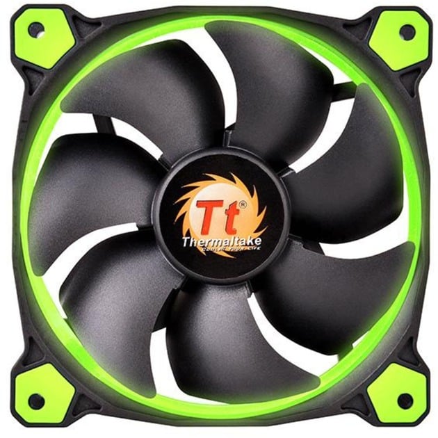 Thermaltake Riing 14 LED Green 140x140x25, Gehäuselüfter