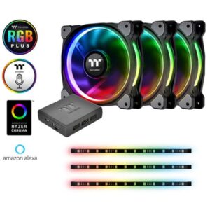 Thermaltake Riing Plus 12 RGB Kit 3x Fan +3x Lumi, Gehäuselüfter - CL-F076-PL12SW-A technikbar