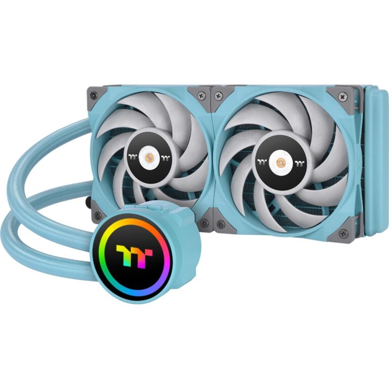 Thermaltake TOUGHLIQUID 240 ARGB Sync All-In-One Liquid Cooler Turquoise 240mm, Wasserkühlung - CL-W319-PL12TQ-A technikbar