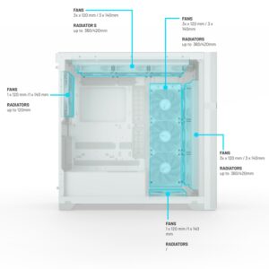 Valkyrie VK02 Lite, Tower-Gehäuse - VK-CASE02LITEW technikbar