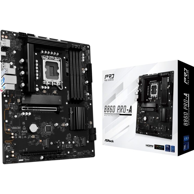 ASRock B860 Pro-A, Mainboard - 90-MXBRN0-A0UAYZ technikbar