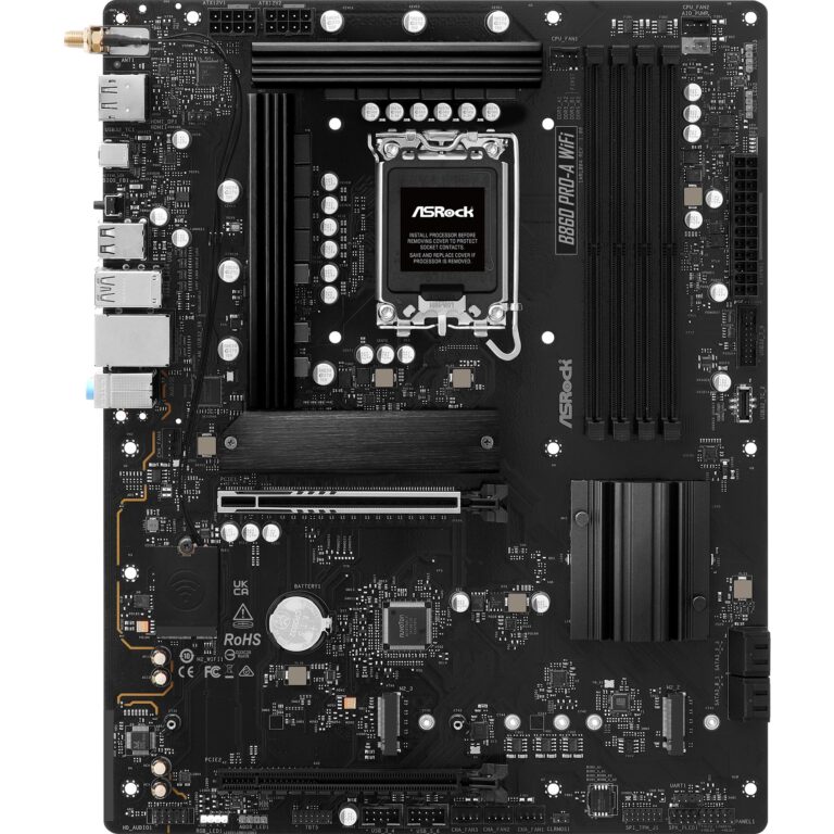 ASRock B860 Pro-A WiFi, Mainboard - 90-MXBRL-A0UAYZ technikbar