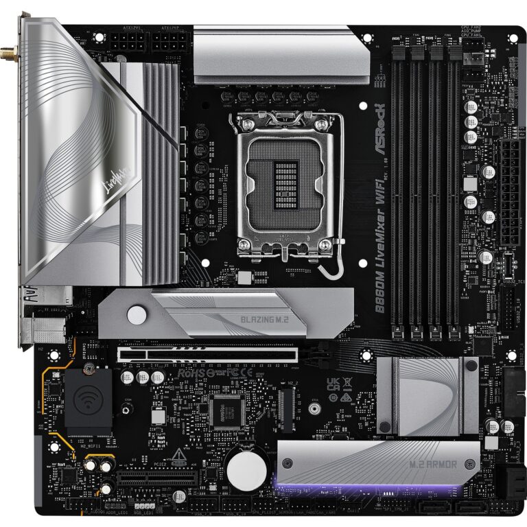 ASRock B860M LiveMixer WiFi, Mainboard - 90-MXBRT0-A0UAYZ technikbar