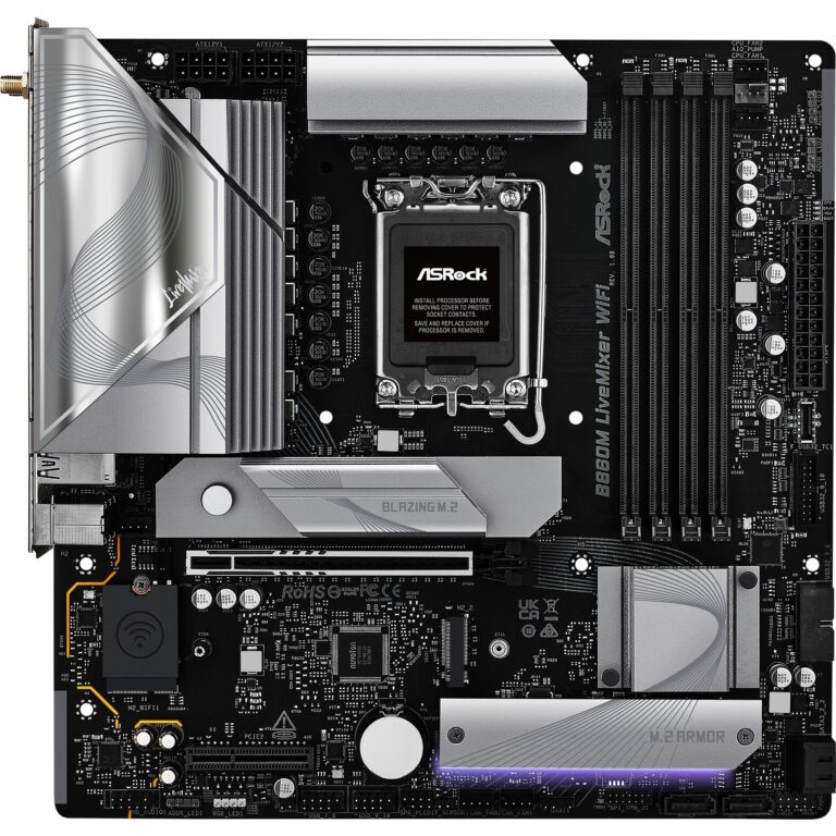 ASRock B860M LiveMixer WiFi, Mainboard - 90-MXBRT0-A0UAYZ technikbar