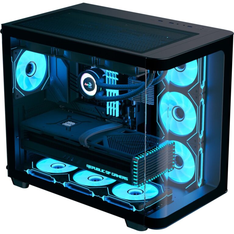 AeroCool P500C-G-BK-v1, Tower-Gehäuse - ACCM-PN01043.11 technikbar