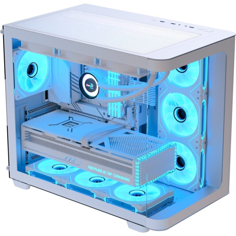 AeroCool P500C-G-WT-v1, Tower-Gehäuse - ACCM-PN01043.21 technikbar