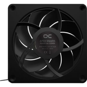 Alphacool Apex Stealth Metal 120mm Lüfter 2000rpm, Gehäuselüfter - 13819 technikbar