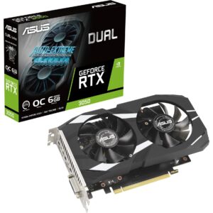Asus GeForce RTX 3050 DUAL OC, Grafikkarte - 90YV0K60-M0NA00 technikbar