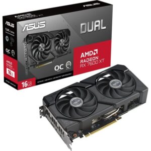 Asus Radeon RX 7600 XT DUAL GAMING OC, Grafikkarte - 90YV0K21-M0NA00 technikbar