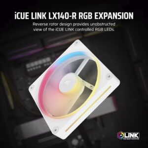 Corsair iCUE LINK LX140-R RGB PWM Reverse, Gehäuselüfter - CO-9051055-WW technikbar