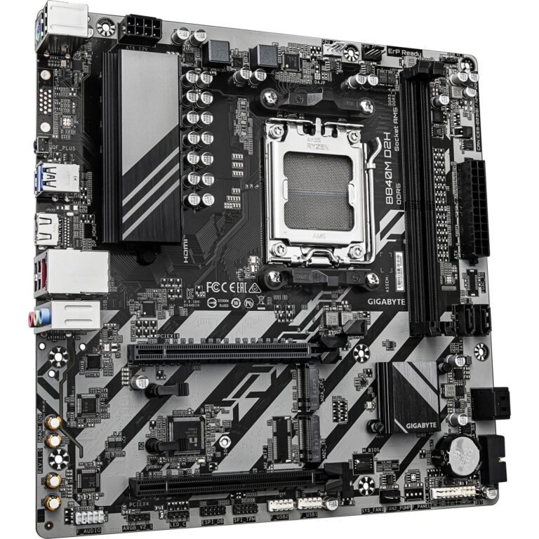 Gigabyte B840M D2H, Mainboard technikbar