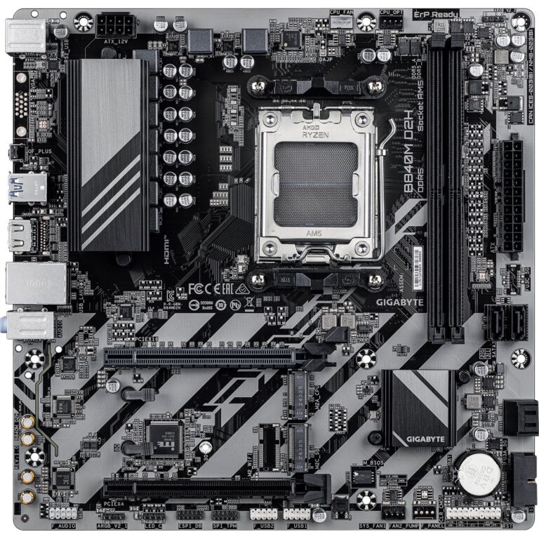 Gigabyte B840M D2H, Mainboard technikbar