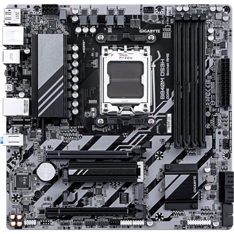 Gigabyte B840M DS3H, Mainboard technikbar