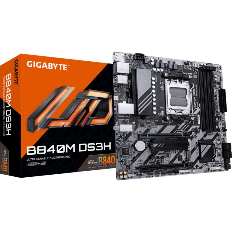 Gigabyte B840M DS3H, Mainboard technikbar