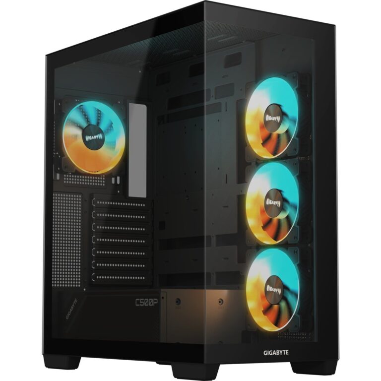 Gigabyte C500 Panoramic Stealth, Tower-Gehäuse - GB-C500P ST technikbar