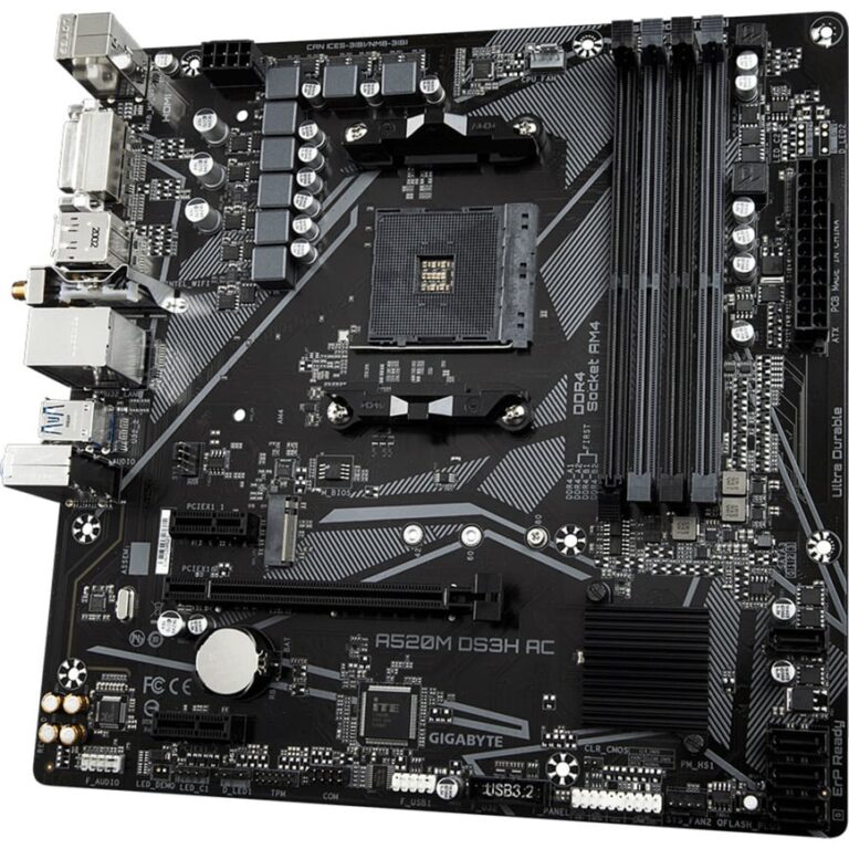Gigabyte GiBy A520M DS3H AC, Mainboard technikbar