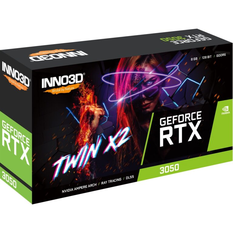 Inno3d GeForce RTX 3050 TWIN X2, Grafikkarte - N30502-08D6-1711VA41 technikbar