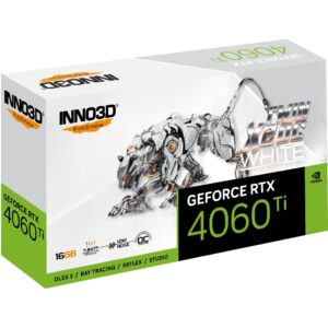 Inno3d GeForce RTX 4060 Ti 16GB Twin X2 OC WHITE, Grafikkarte - N406T2-16D6X-178055W technikbar
