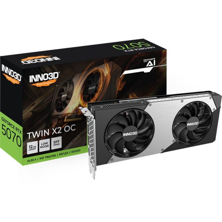 Inno3d GeForce RTX 5070 TWIN X2 OC, Grafikkarte - N50702-12D7X-195064N technikbar