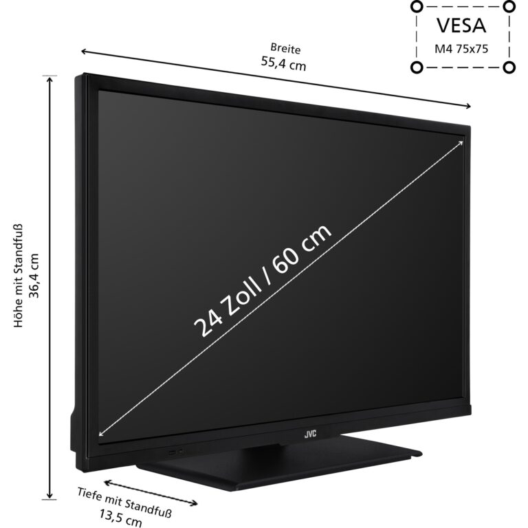 JVC LT-24VH5455, LED-Fernseher technikbar