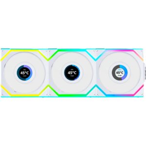 Lian Li UNI FAN SL120 LCD Wireless Reverse 3er-Pack inkl. Controller, Gehäuselüfter - LULI-102 technikbar