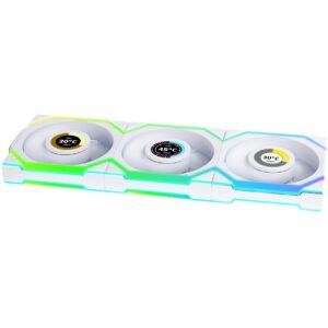 Lian Li UNI FAN SL120 LCD Wireless Reverse 3er-Pack inkl. Controller, Gehäuselüfter - LULI-102 technikbar