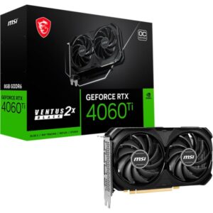 MSI GeForce RTX 4060 Ti VENTUS 2X BLACK E1 OC, Grafikkarte - V512-001R technikbar