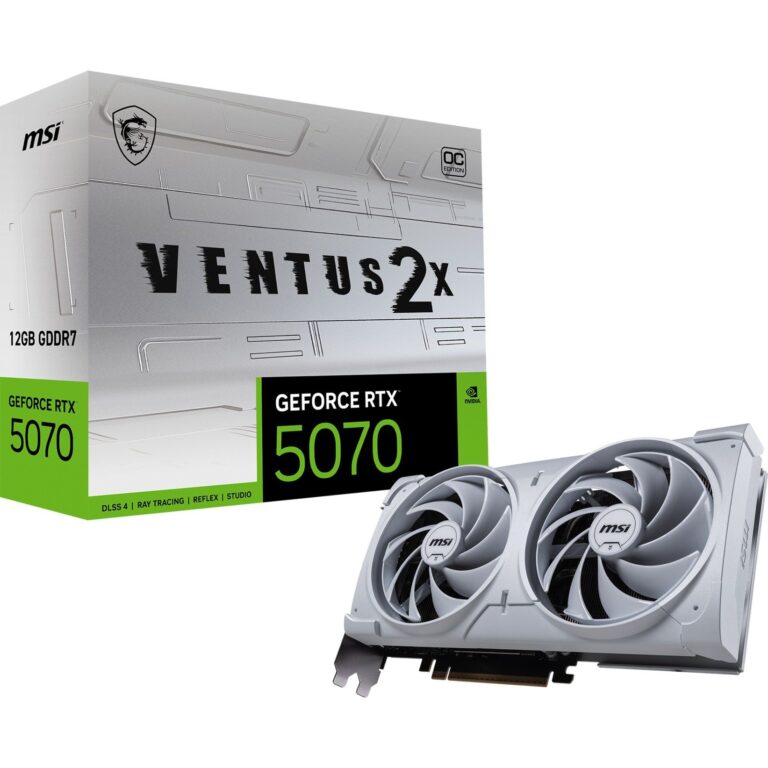 MSI GeForce RTX 5070 12G VENTUS 2X OC WHITE, Grafikkarte
