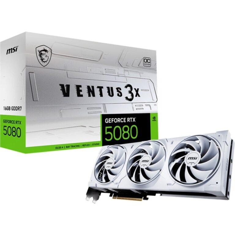 MSI GeForce RTX 5080 VENTUS 3X OC WHITE, Grafikkarte - V531-062R technikbar