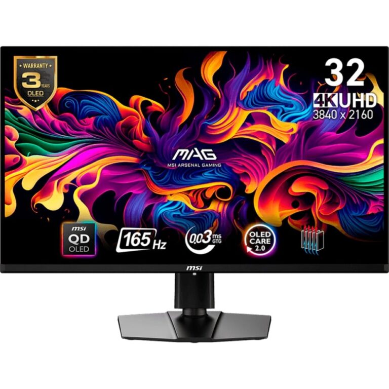 MSI MAG 321UPDE QD-OLED, Gaming-Monitor - 9S6-3DD39T-025 technikbar