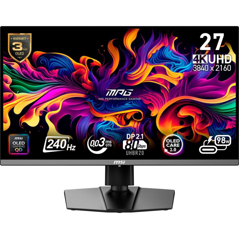 MSI MPG 272URXDE QD-OLED, Gaming-Monitor - 9S6-3CD79A-016 technikbar