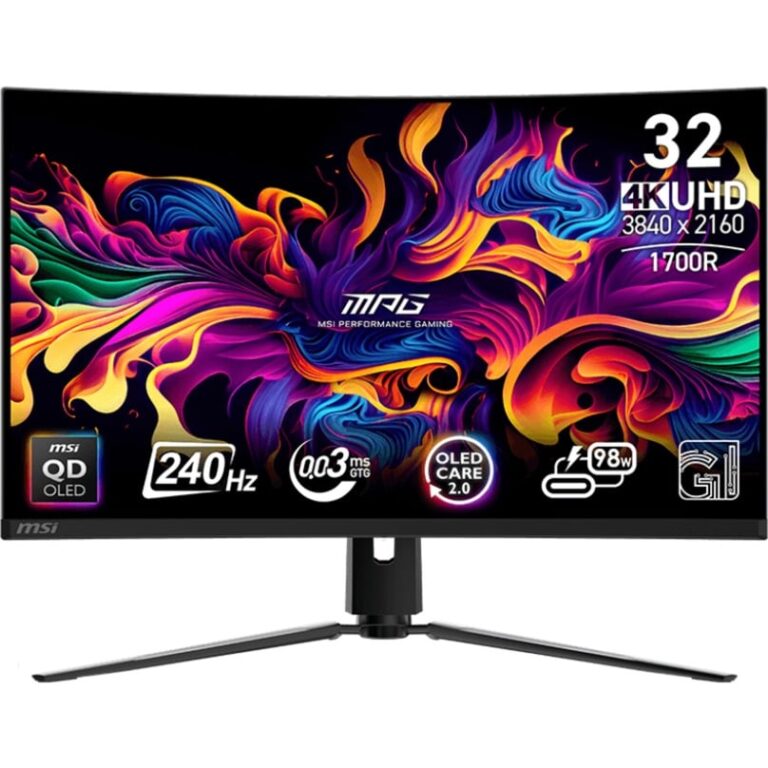 MSI MPG 321CURXDE QD-OLED, Gaming-Monitor - 9S6-3DD64T-005 technikbar